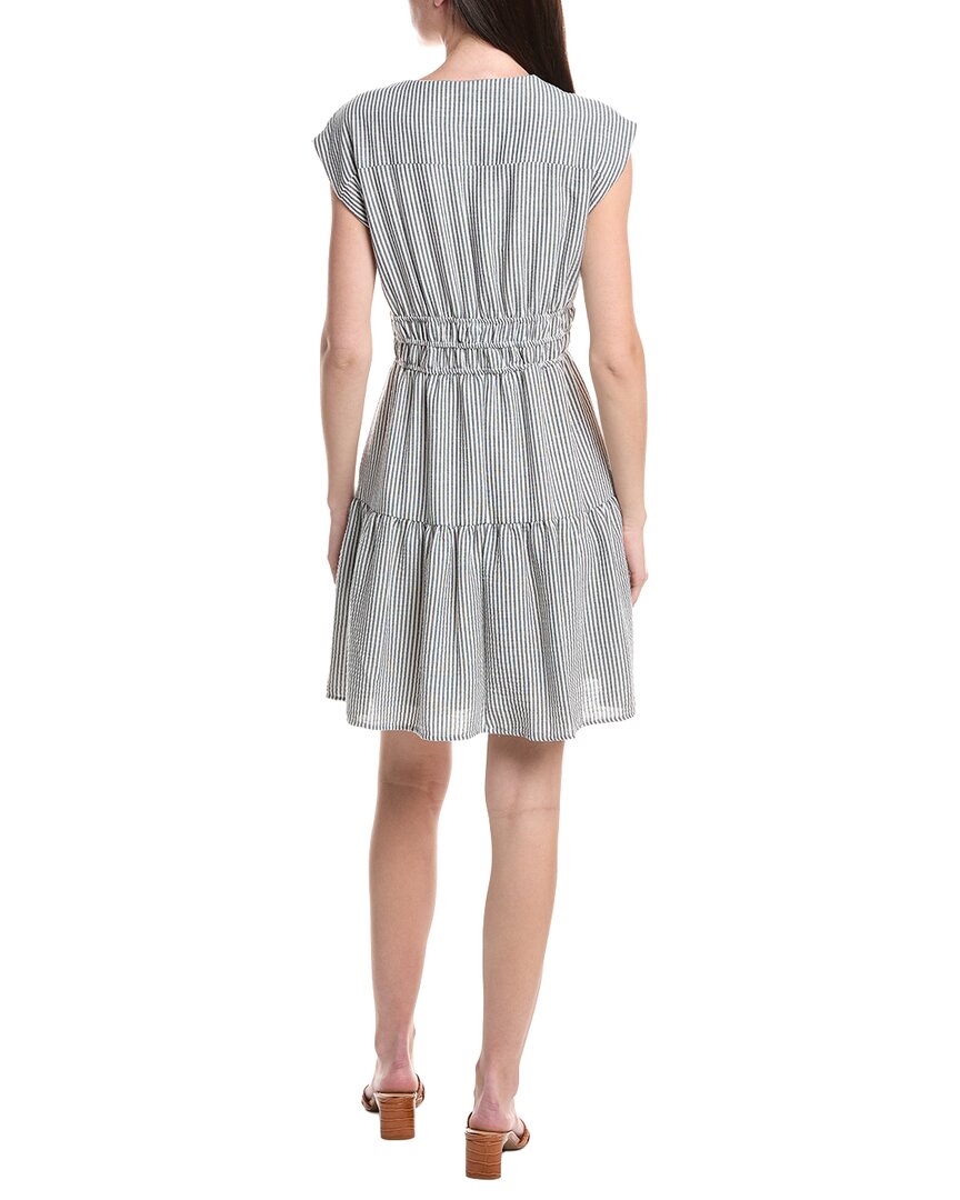 Julia Jordan Poly Yarn Dye Stripe Mini Dress