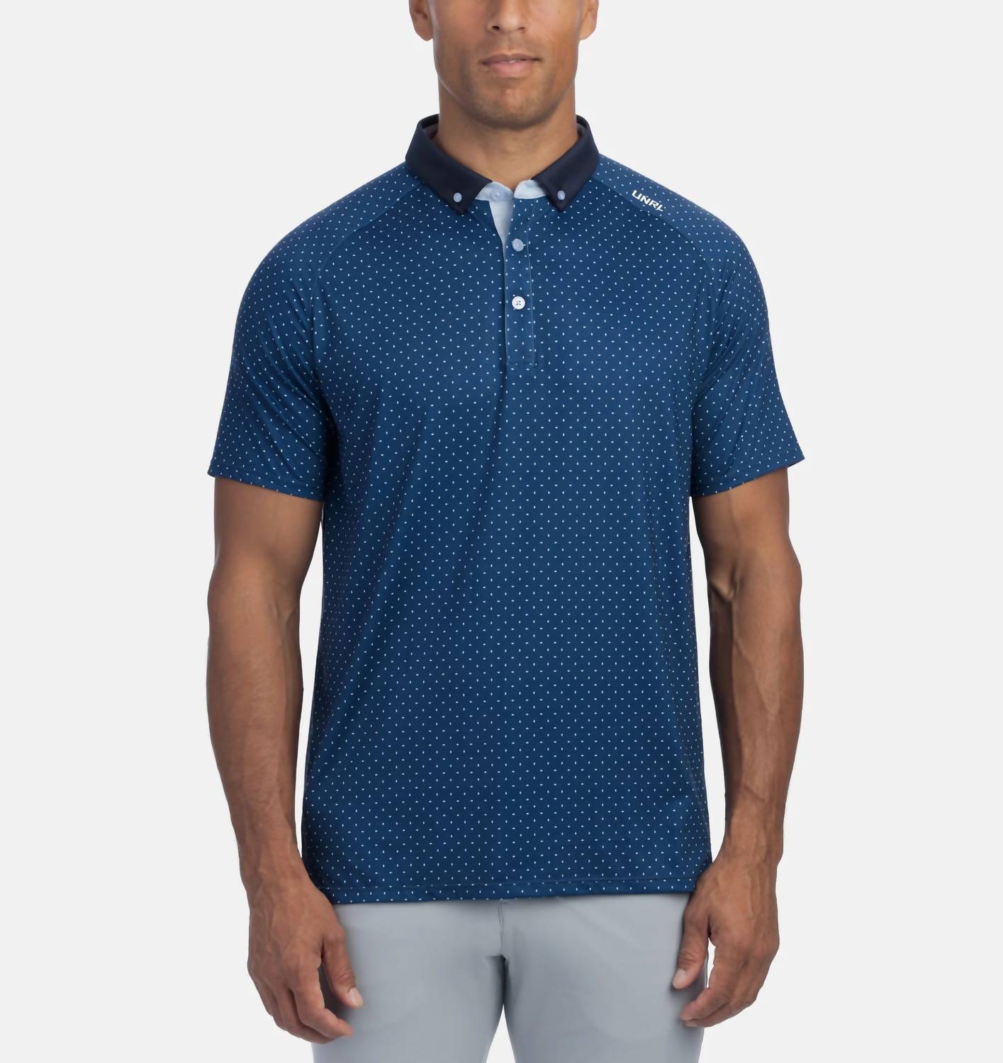 Pinpoint Polo In Cavern Blue