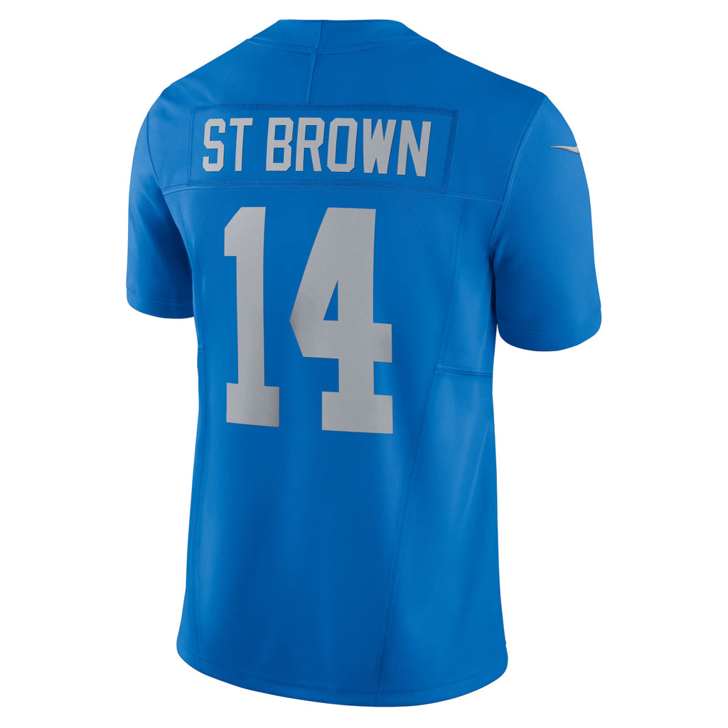 Detroit Lions Amon-Ra St. Brown Blue Vapor F.U.S.E. Alternate Limited Jersey