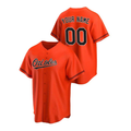 Men's Baltimore Orioles Orange Replica Custom Jersey1