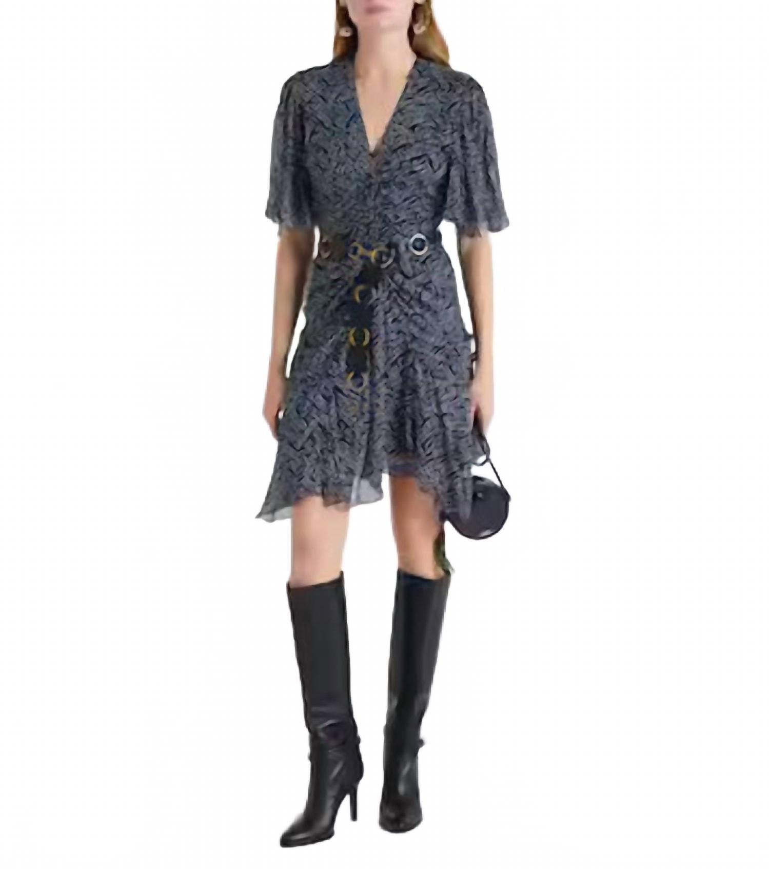 Vivienne Mini Dress In Midnight