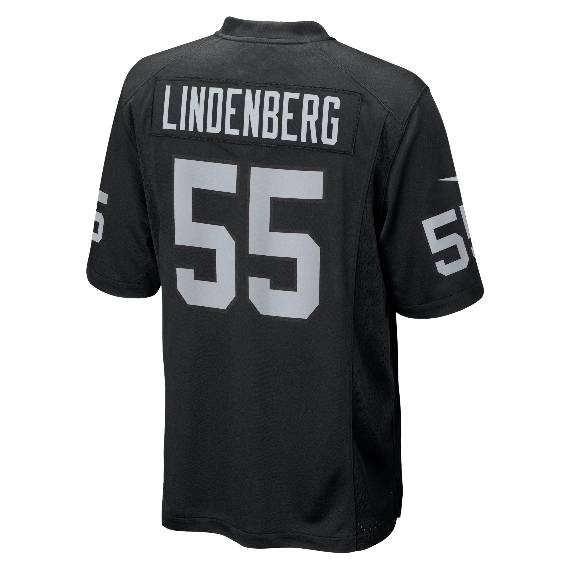 Las Vegas Raiders Cody Lindenberg Black Team Game Jersey
