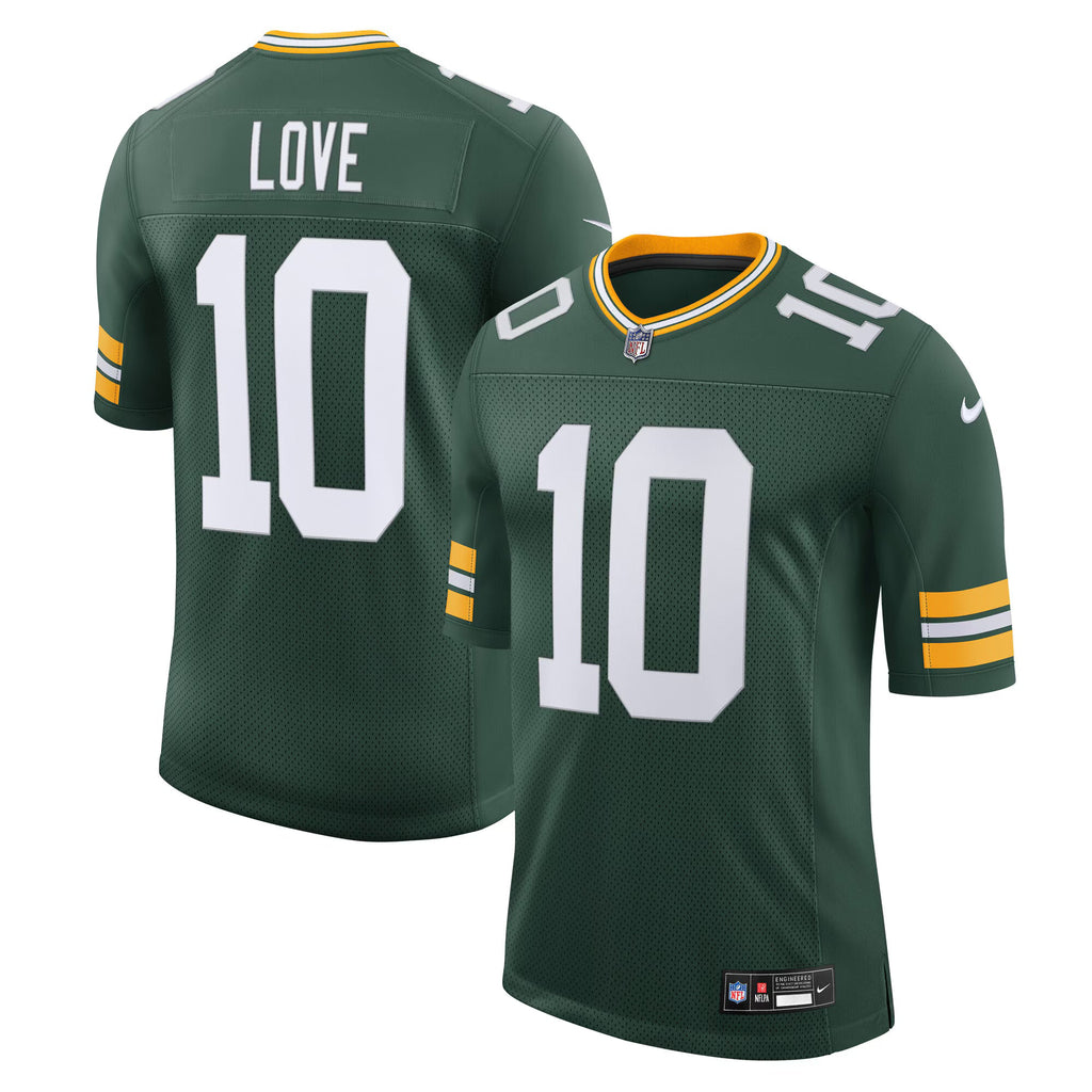 Green Bay Packers Jordan Love Green Team Vapor Untouchable Limited Jersey