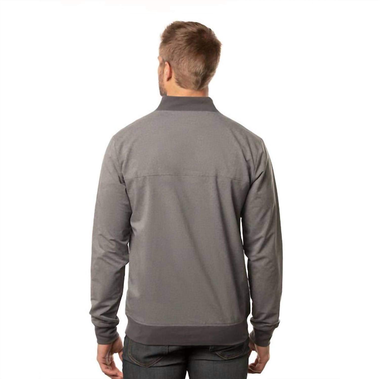 Asheville Jacket In Heather Gray Pinstripe