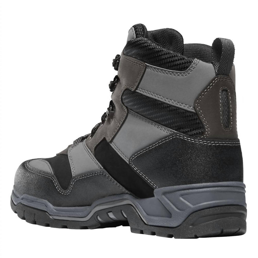 Men's Field Ranger Waterproof Work Boot In Gray/red