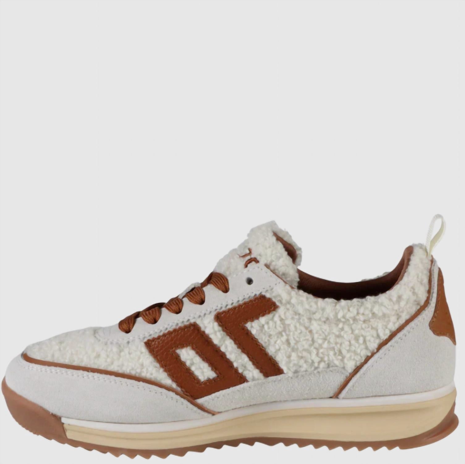 Women's Jogger Ft Sneakers In Milk Ice Cuoio