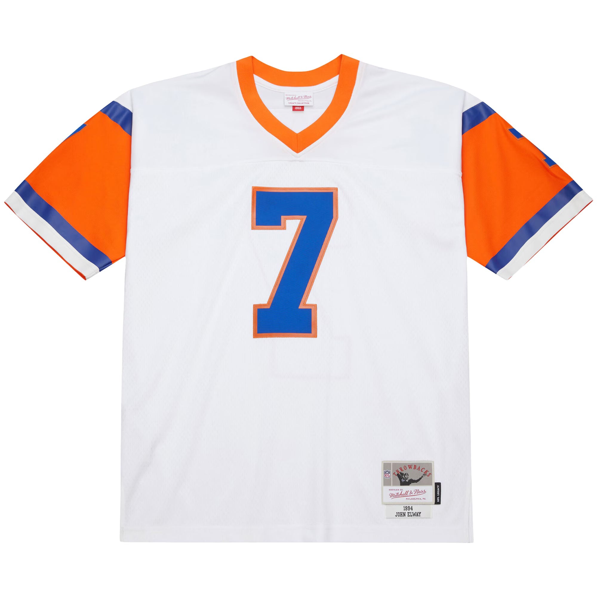 Denver Broncos John Elway Mitchell & Ness White 1994 Legacy Replica Jersey