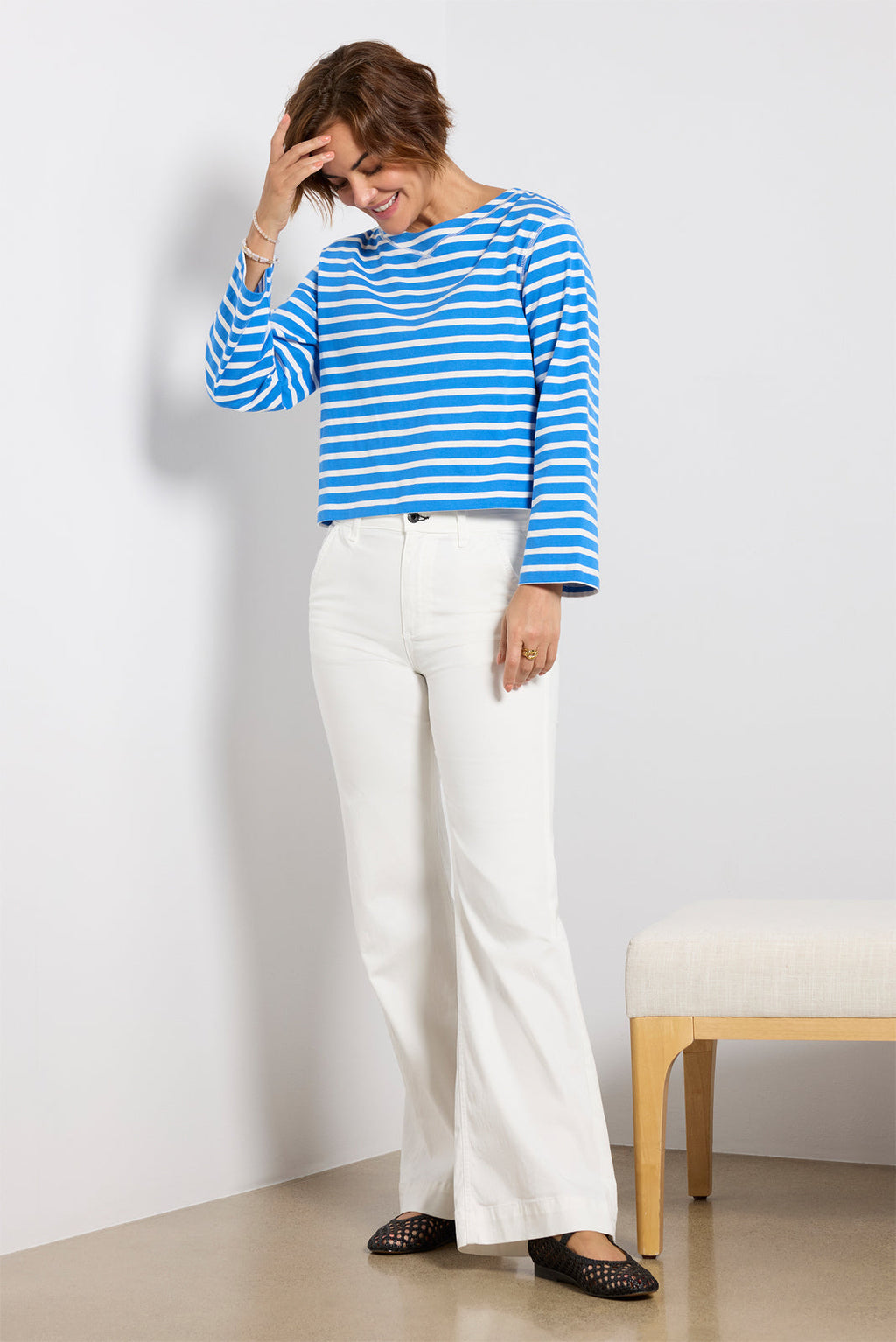 Women's Marsielle Striped Boatneck T-Shirt