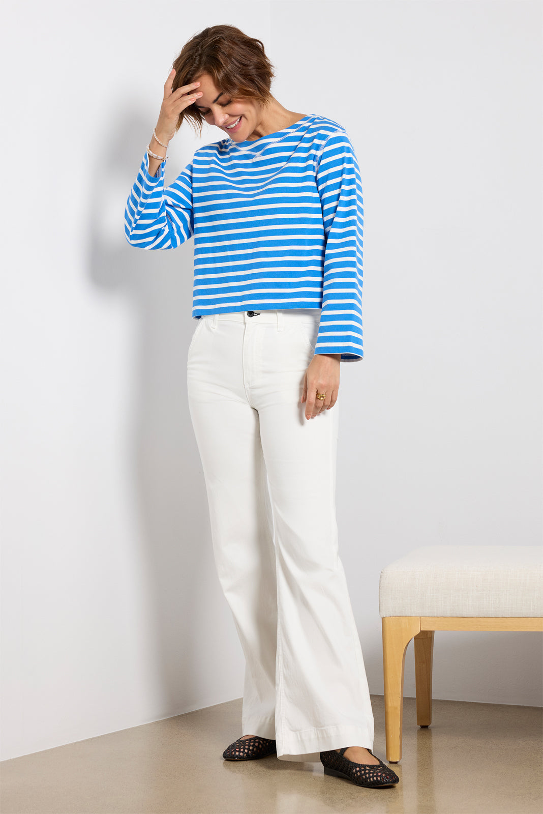 Women's Marsielle Striped Boatneck T-Shirt