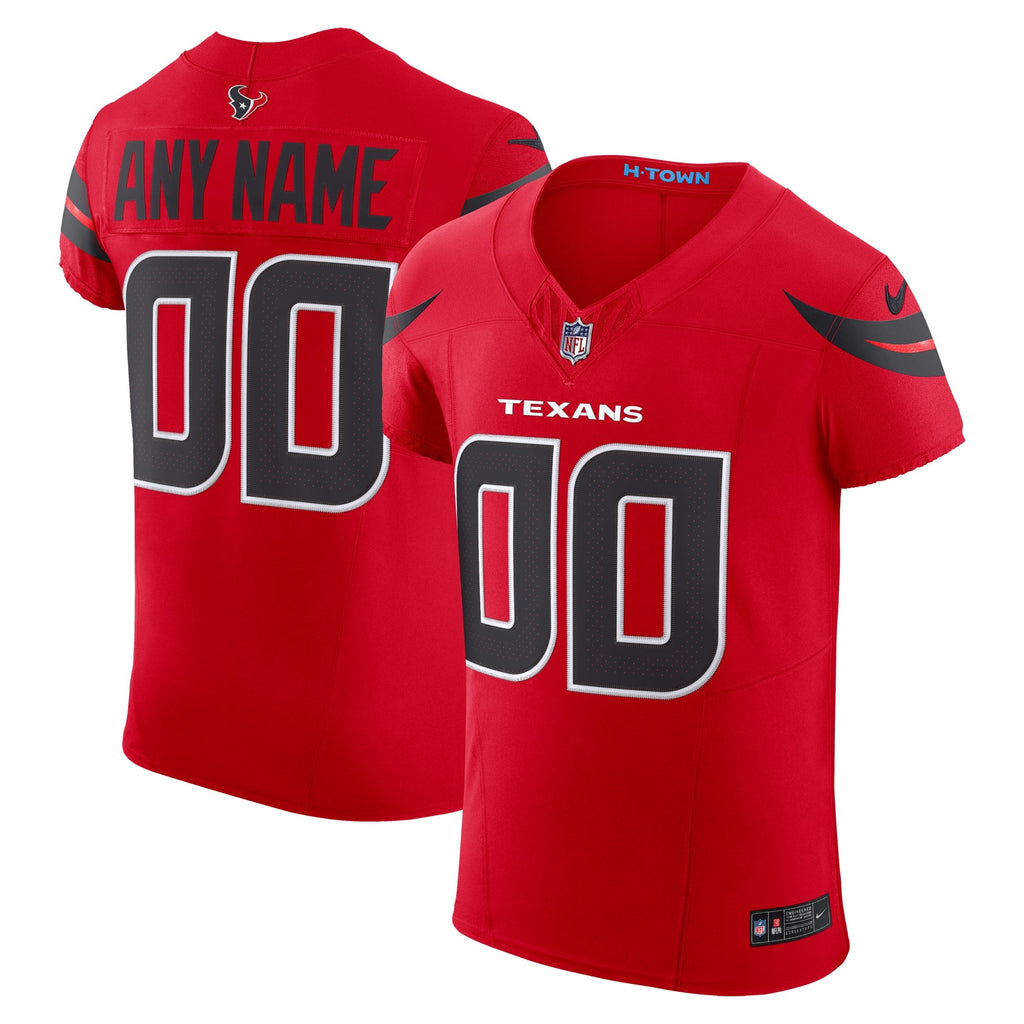 Houston Texans Red Alternate Vapor F.U.S.E. Elite Custom Jersey