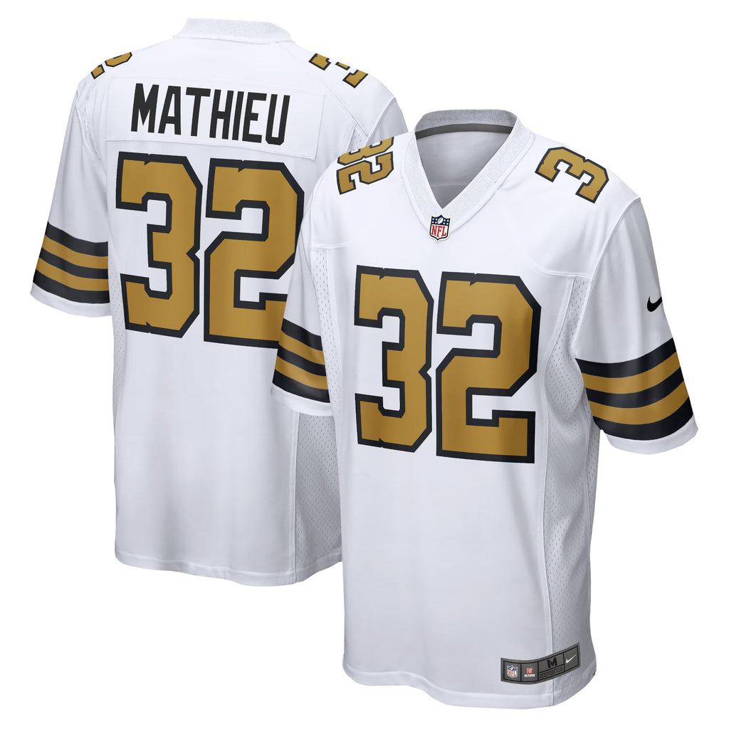 New Orleans Saints Tyrann Mathieu White Alternate Game Jersey