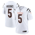 Cincinnati Bengals Tee Higgins White Game Jersey