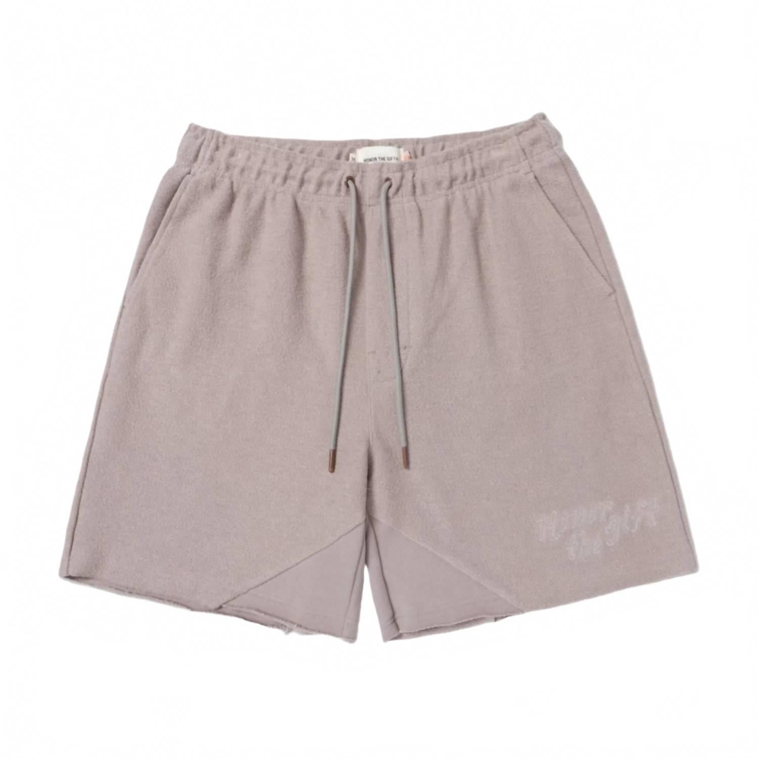 Men's Block Party Reverse Terry Short In Stone