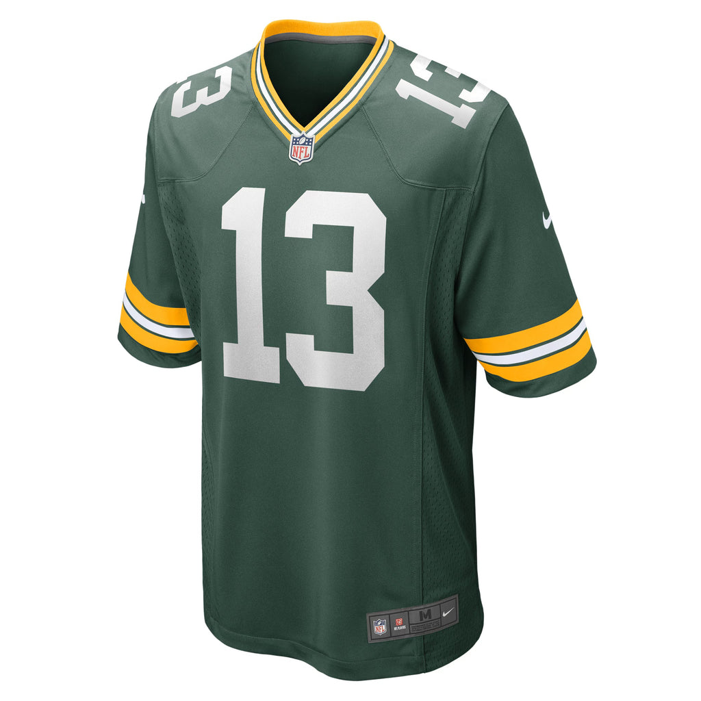 Green Bay Packers Dontayvion Wicks Green Game Jersey