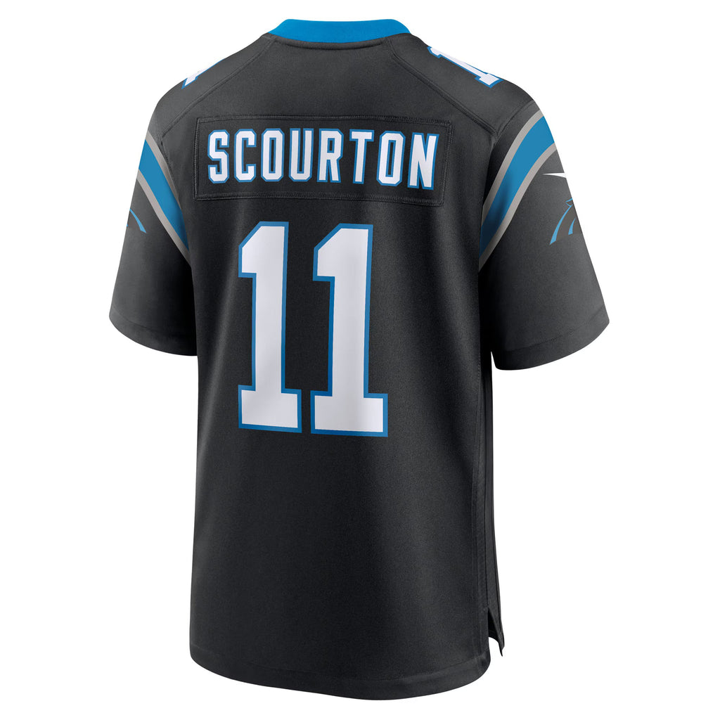 Carolina Panthers Nic Scourton Black Team Game Jersey