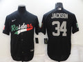 Men's Las Vegas Raiders Bo Jackson #34 Black Game Jersey1 Joint Edition