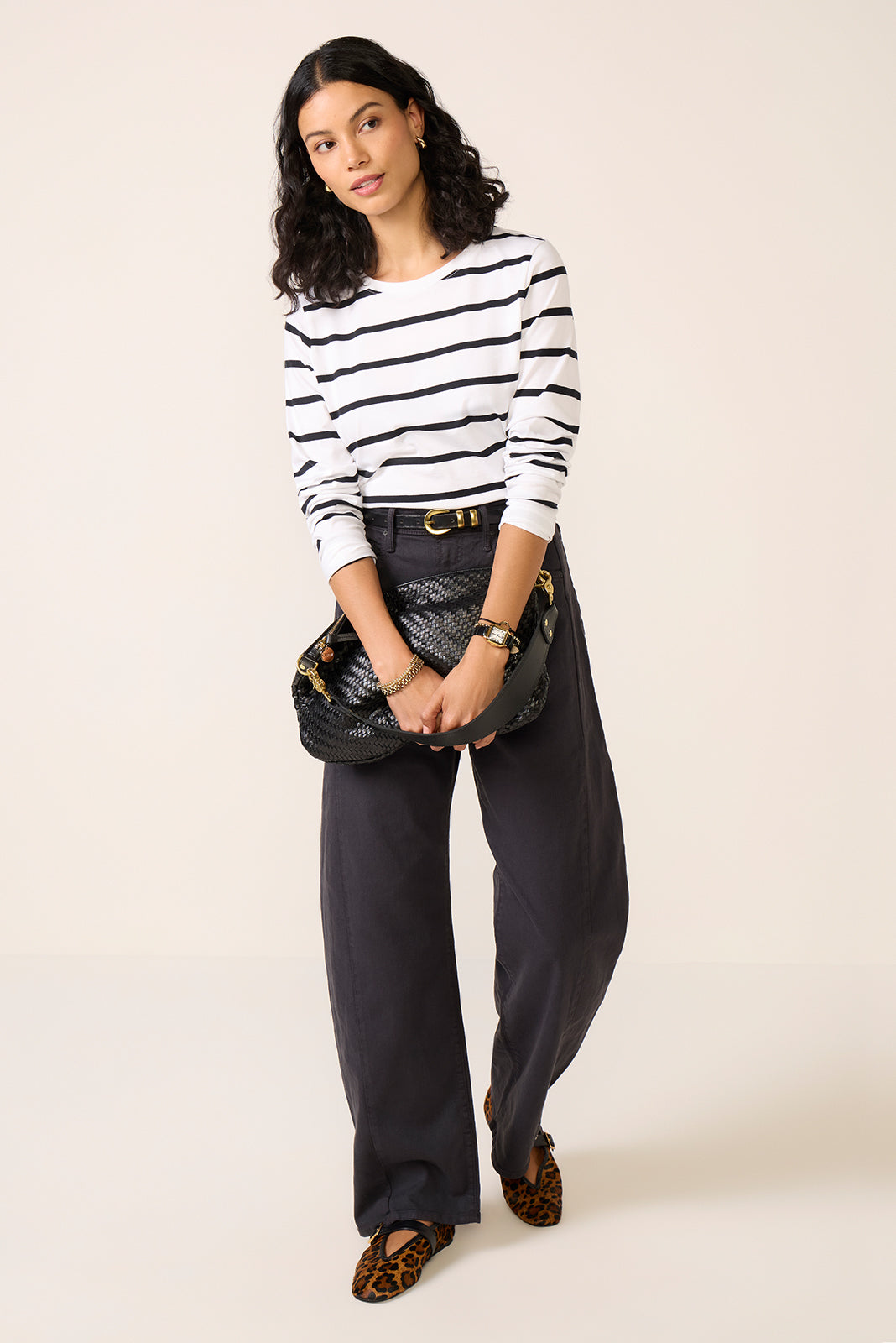 Women's Ever Perfect Long Sleeve Stripe T-Shirt