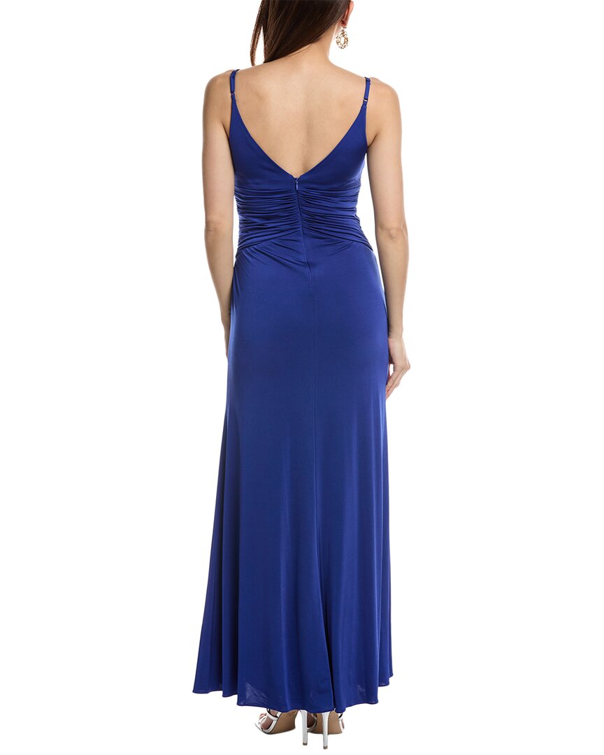 Eliza J Ruched Empire-Waist Gown