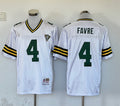 Men's Green Bay Packers Brett Favre Mitchell & Ness White Legacy Replica Player Jersey1
