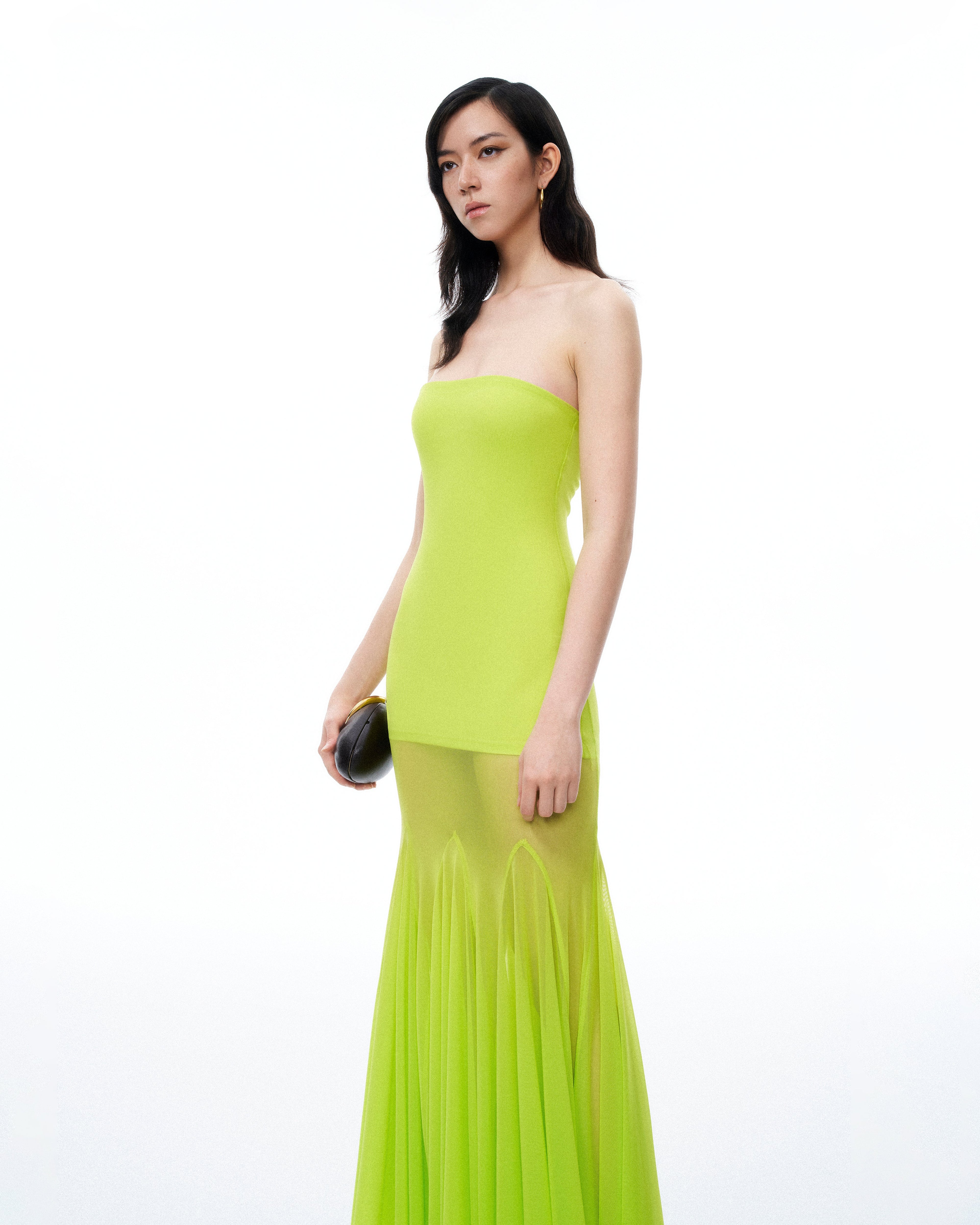Thalassa Mesh Dress - Lime Green
