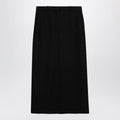 Toteme Black Maxi Skirt In Wool Blend Women