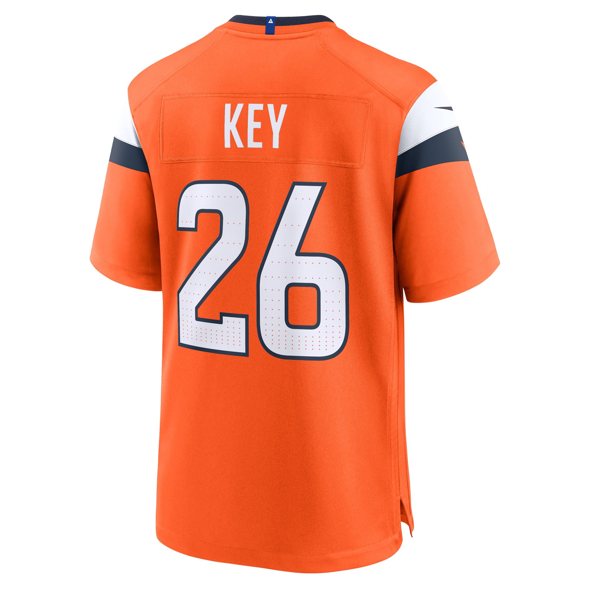 Denver Broncos Devon Key Orange Team Game Jersey