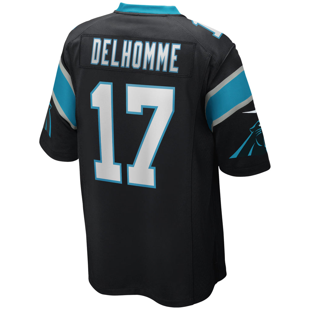 Carolina Panthers Jake Delhomme Black Game Retired Player Jersey