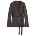 Slim-fit blazer in lustrous twill
