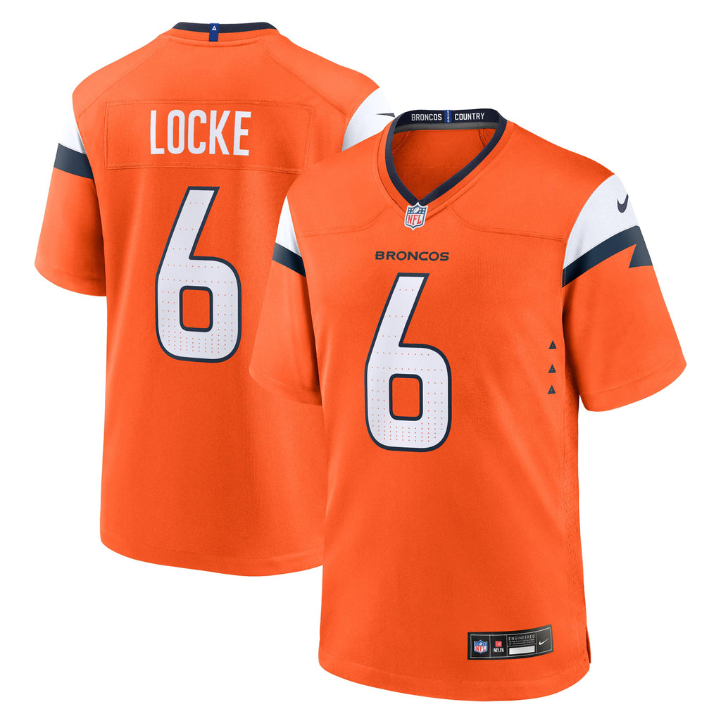 Denver Broncos P.J. Locke Orange Team Game Jersey