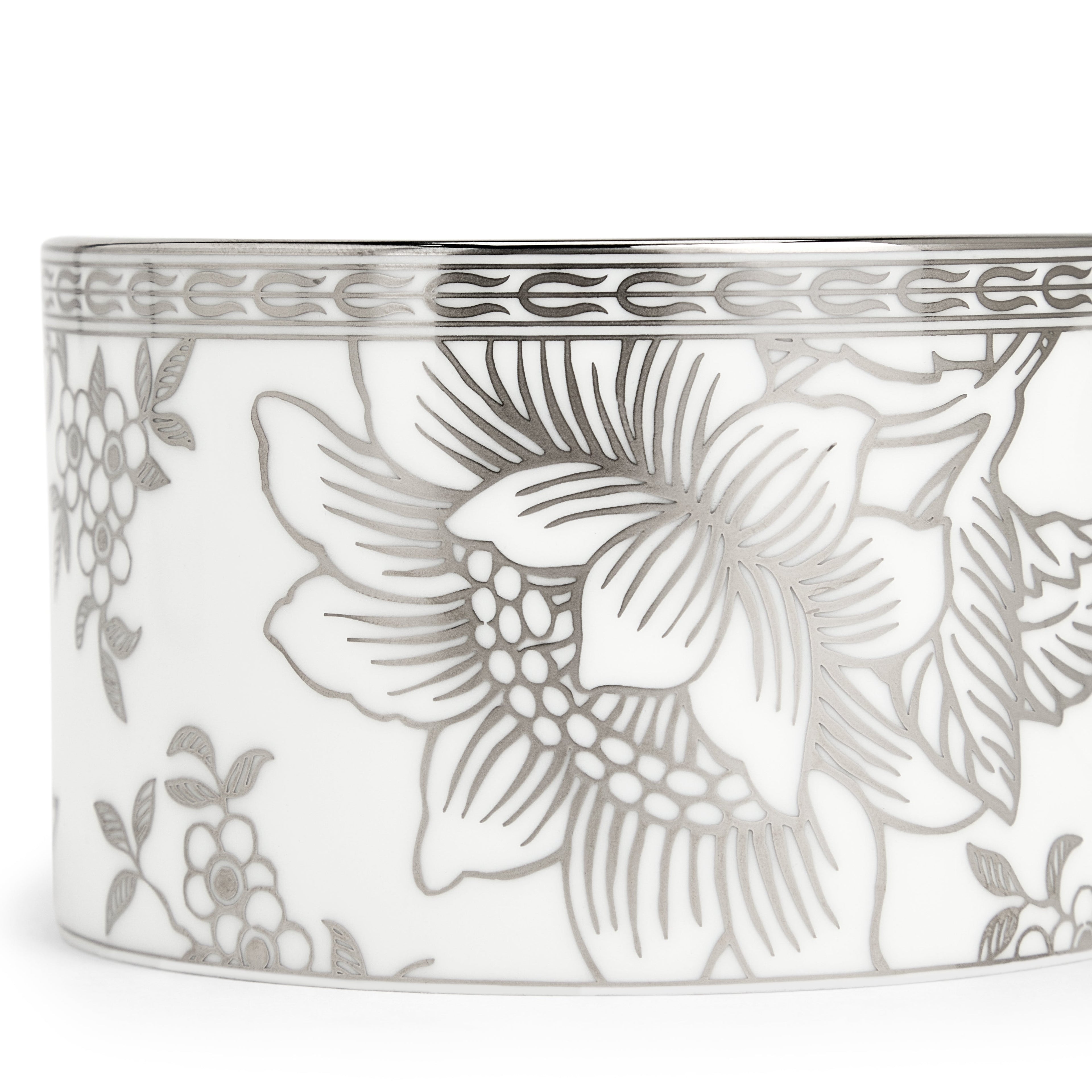Silver Tonquin Teacup & Saucer 235ml 7.9floz