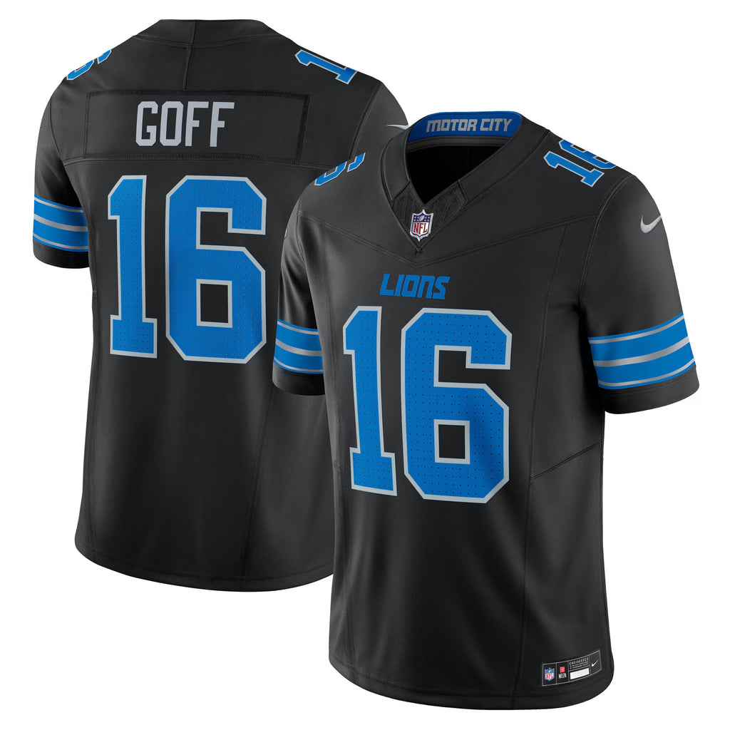Detroit Lions Jared Goff Black Vapor F.U.S.E. Limited Jersey