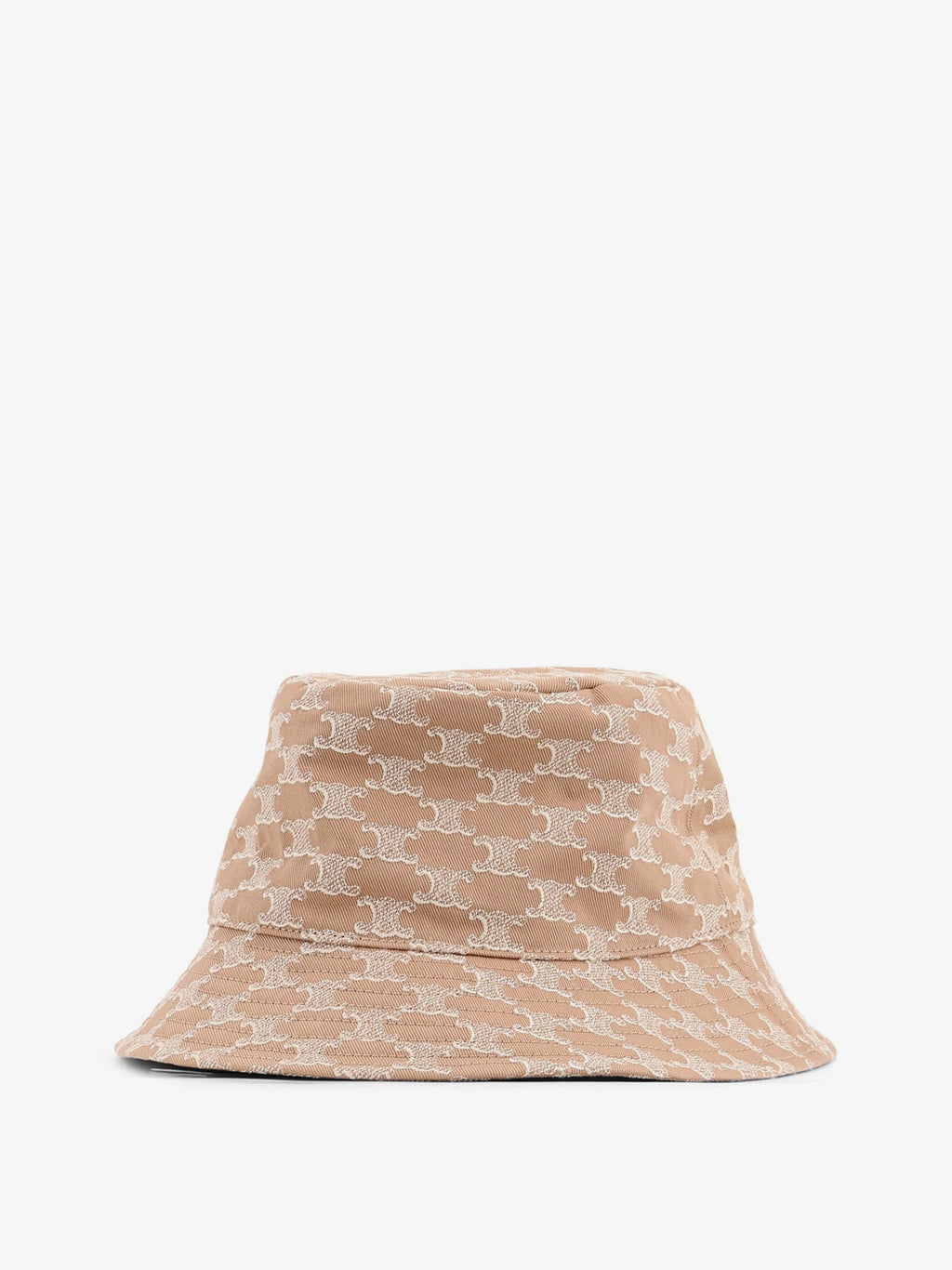Celine Women Cotton Hat With Triomphe Logo All-Over