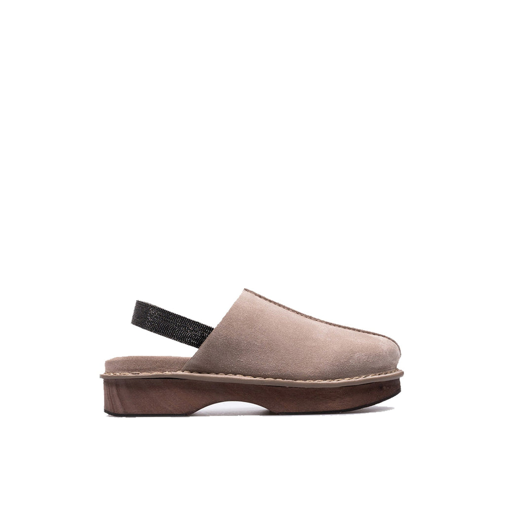 Brunello Cucinelli Suede Clogs Mules Women
