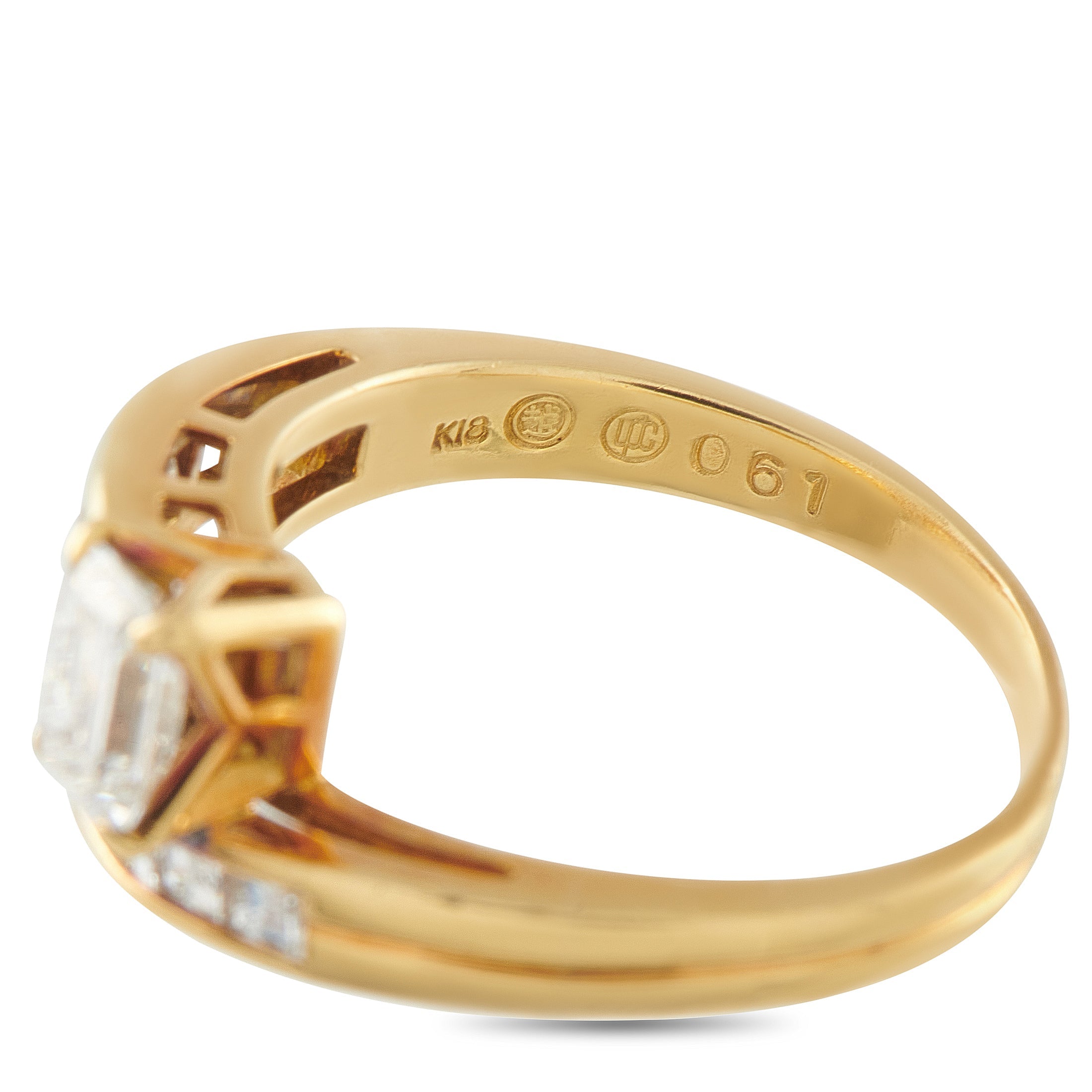 LB Exclusive 18K Yellow Gold 1.28ct Diamond Ring MF20-041426