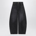 Sacai Black Wide-Leg Denim Trousers Men