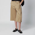 Sacai Beige Cotton Chino Bermuda Shorts Women