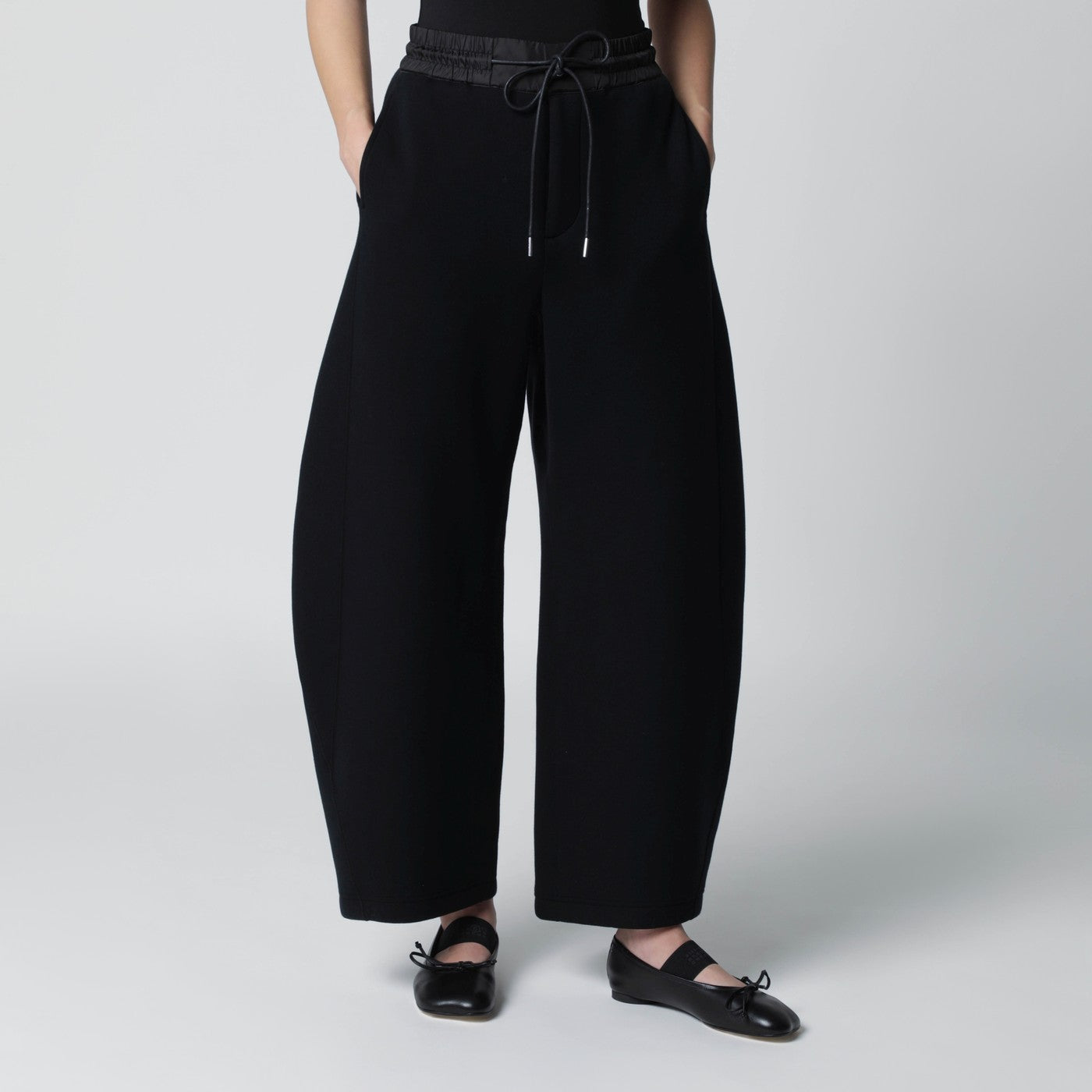 Sacai Black Jogging Trousers Women
