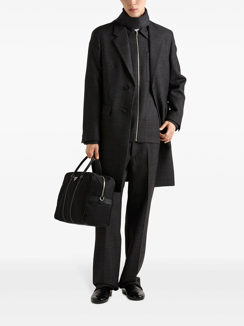 Prada Men Re-Nylon And Saffiano Leather Duffel Bag
