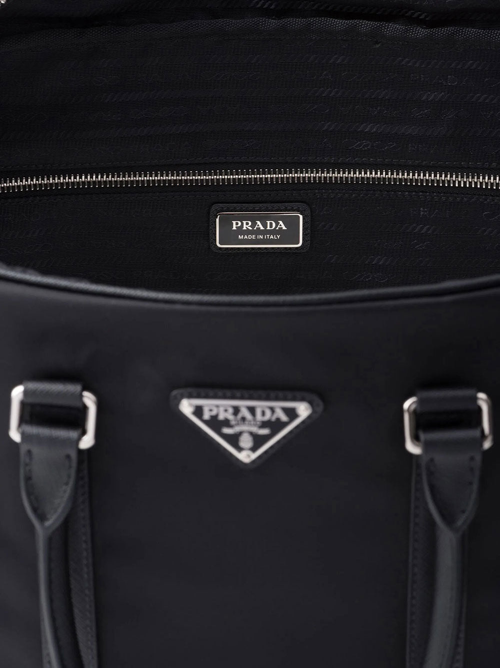 Prada Men Re-Nylon And Saffiano Leather Duffel Bag