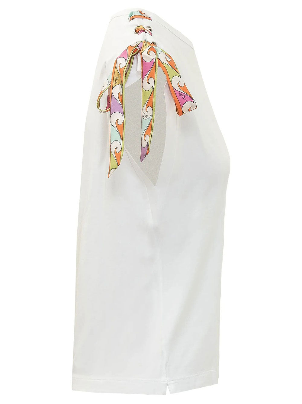 Pucci Women Foulard-Detail Viscose T-Shirt