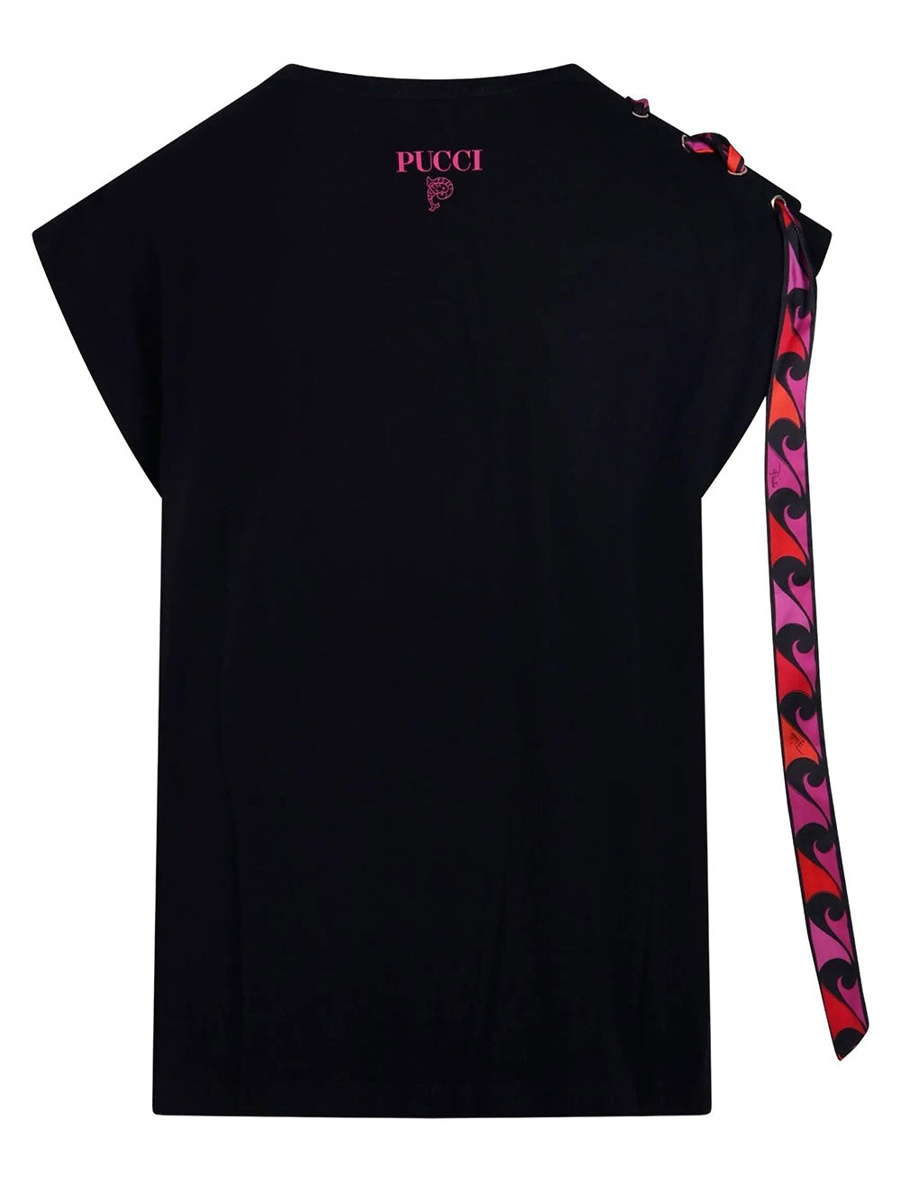 Pucci Women Foulard-Detail Viscose T-Shirt