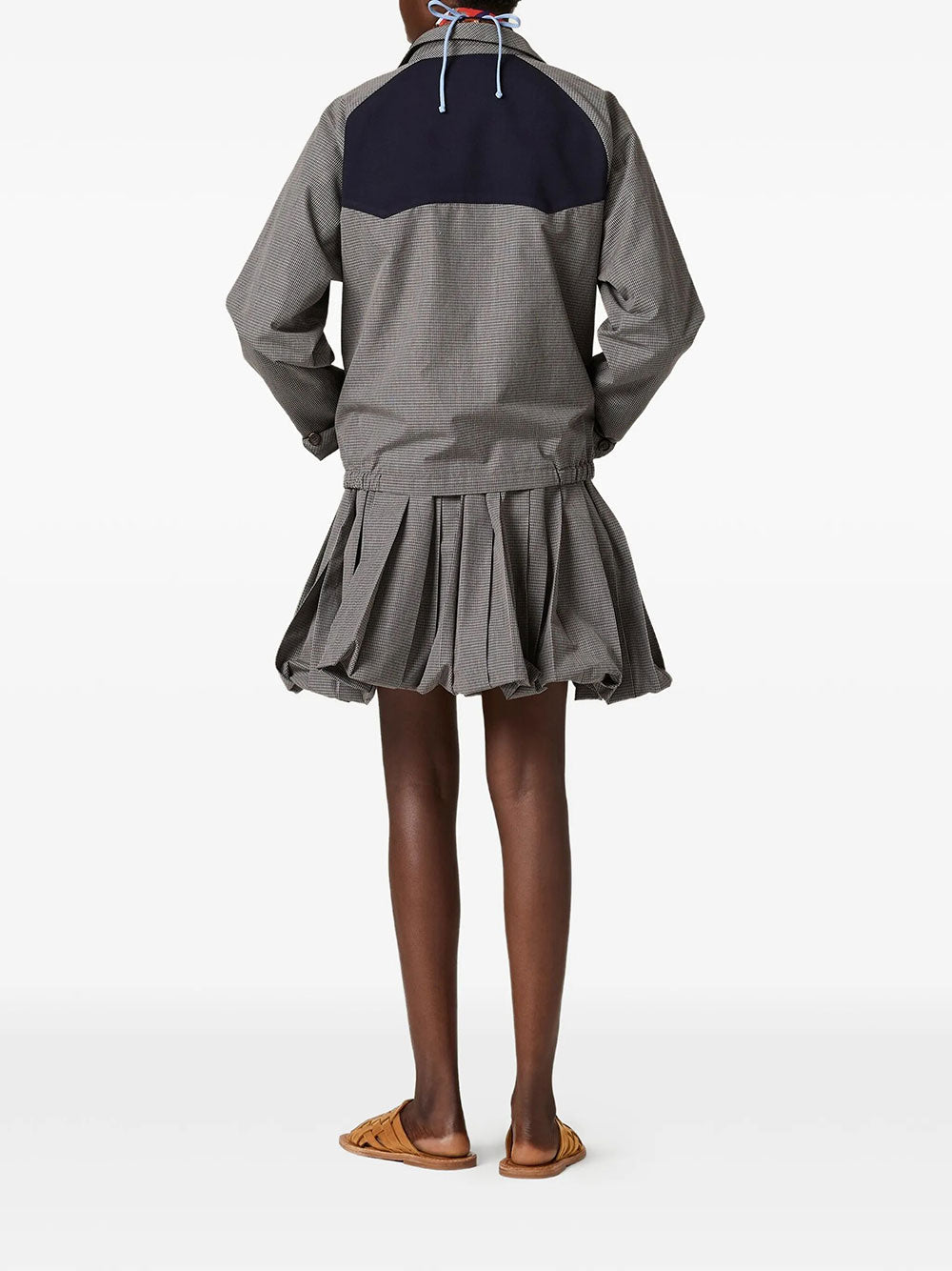 Miu Miu Women Gingham Check Blouson Jacket