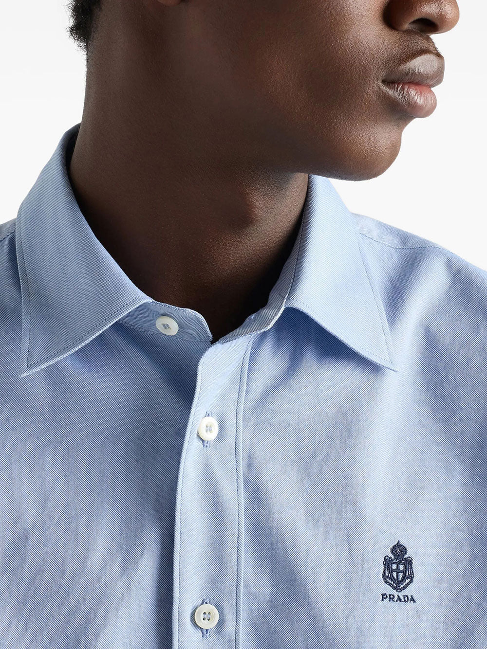 Prada Men Classic Fit Cotton Shirt