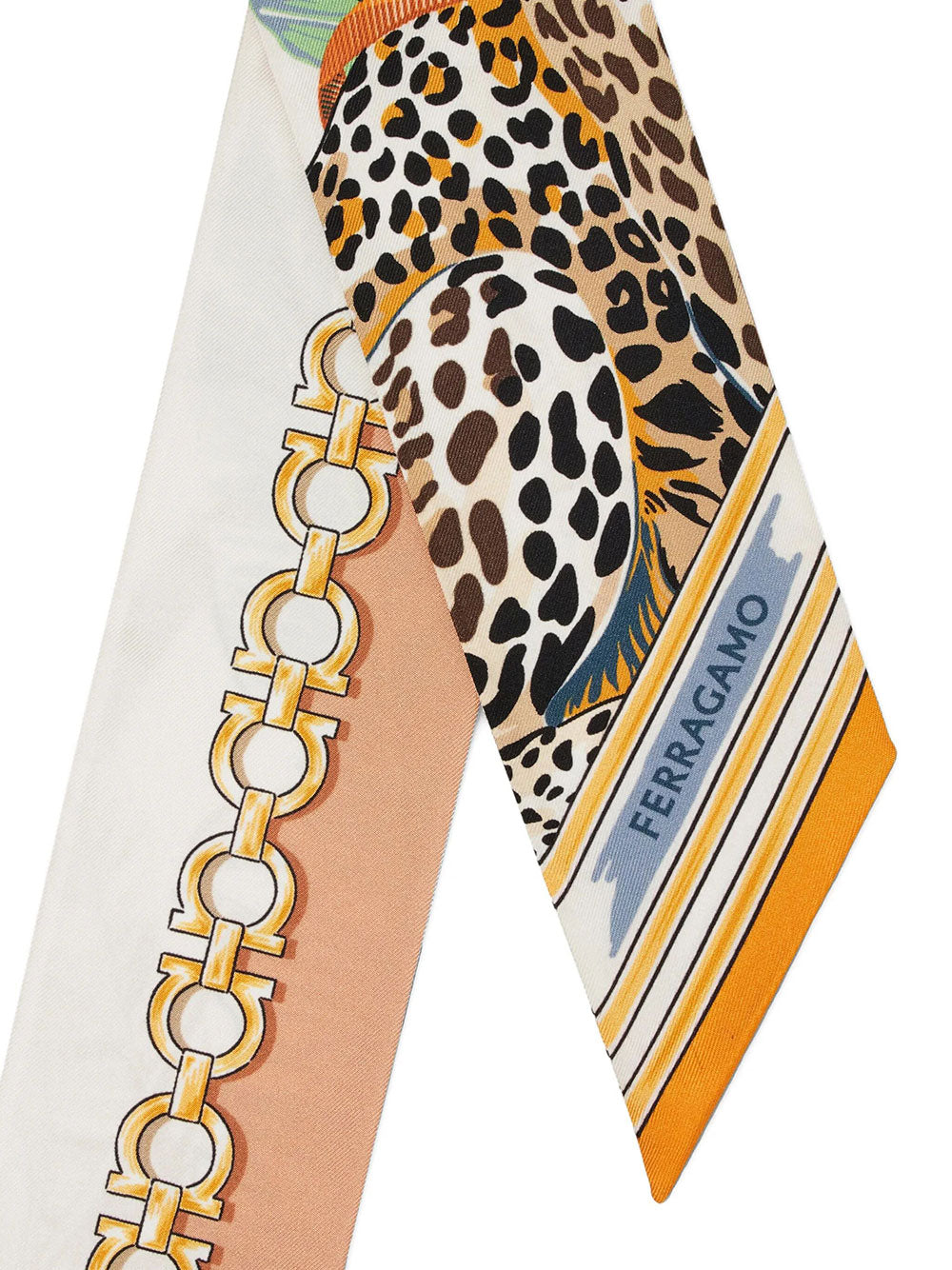 Ferragamo Women Felini Print Silk Mini Bandeau