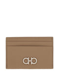 Ferragamo Women Gancini Grained Leather Card Holder