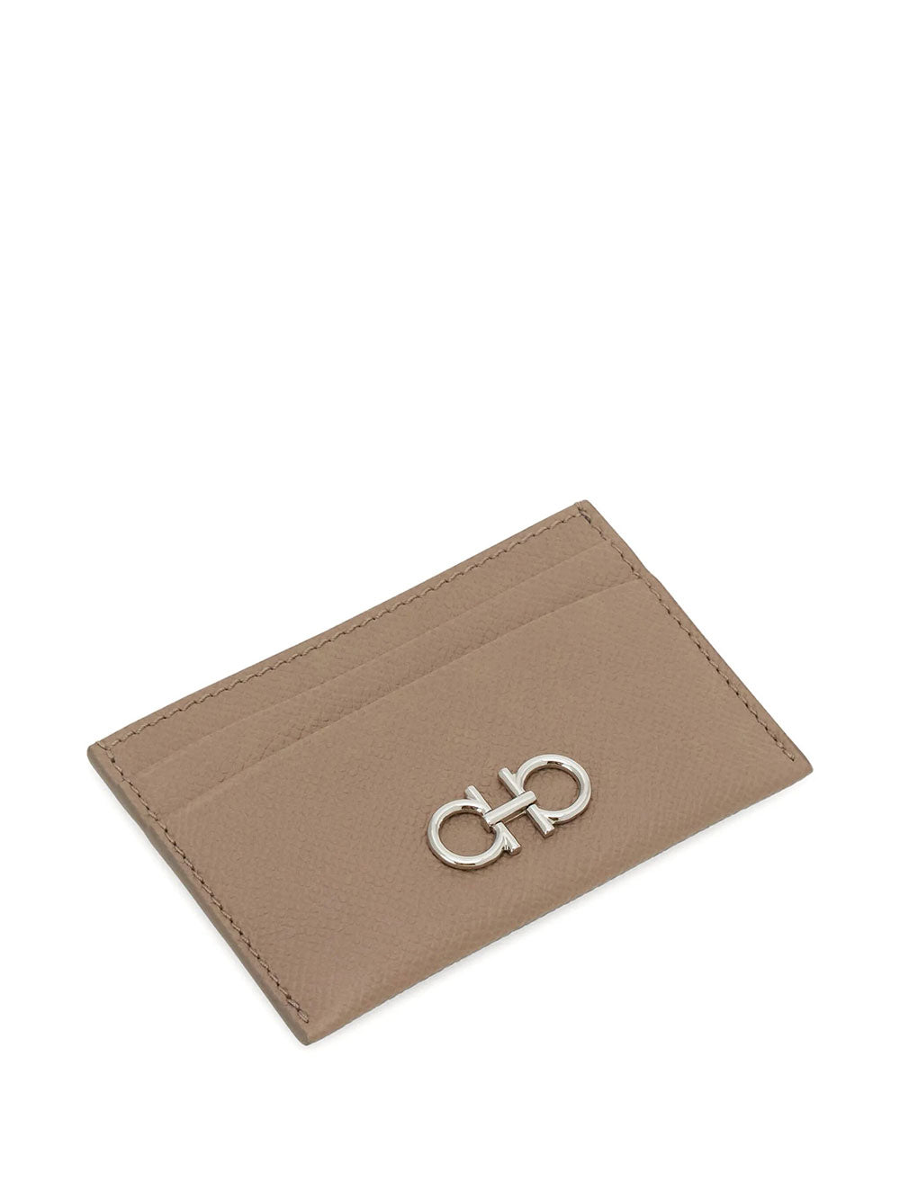 Ferragamo Women Gancini Grained Leather Card Holder