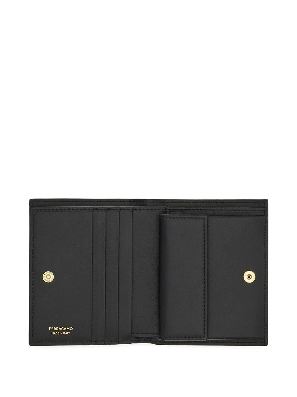 Ferragamo Women Floral Print Gancini Compact Wallet