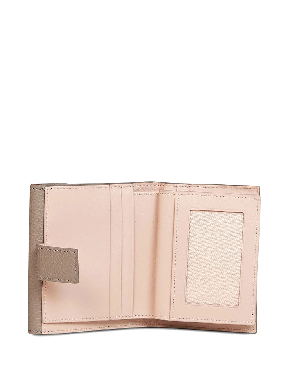 Ferragamo Women Gancini Grained Leather Compact Wallet