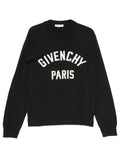 Givenchy Men Couture Seam Knitted Sweater With Givenchy Paris Detail