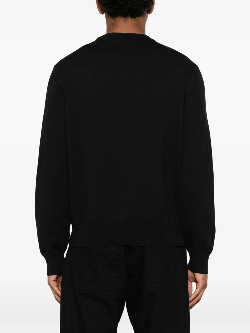 Givenchy Men Couture Seam Knitted Sweater With Givenchy Paris Detail